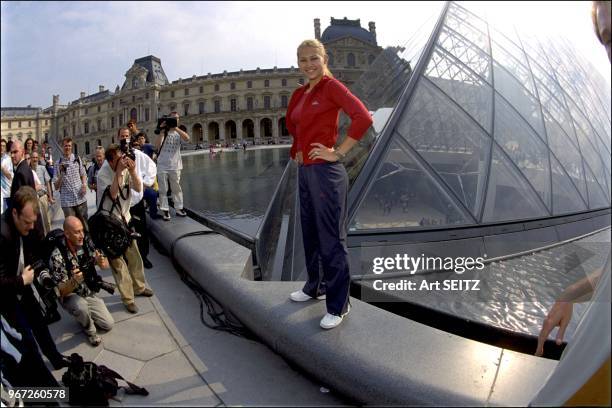 At the Louvre.