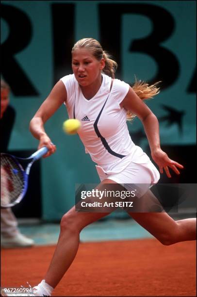 Anna Kournikova during the female tournament of Roland Garros.