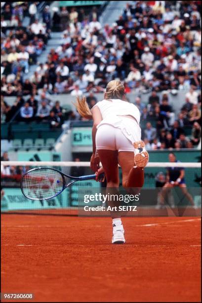 Anna Kournikova during the female tournament of Roland Garros.