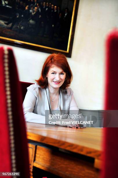 Muriel Mayette le 25 juin 2009 à Paris, France. Nommée directrice de la Villa Medicis à Rome en septembre 2015, elle avait déjà été la première femme...