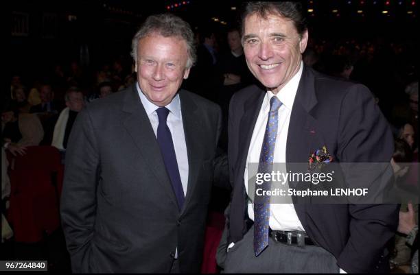 Philippe Bouvard, Sacha Distel.