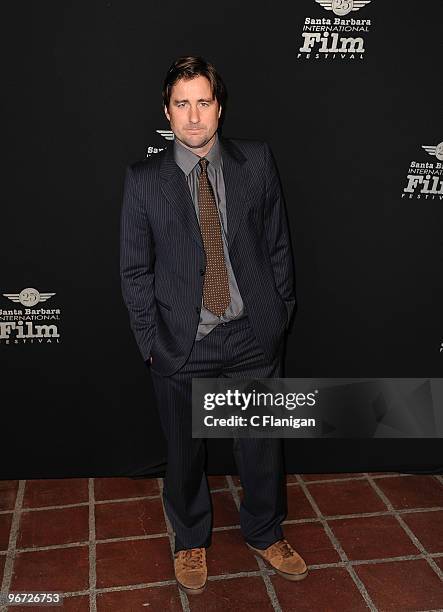 Actor Luke Wilson arrives at the Arlington Theatre during the 25th Santa Barbara International Film Festival on February 14, 2010 in Santa Barbara,...