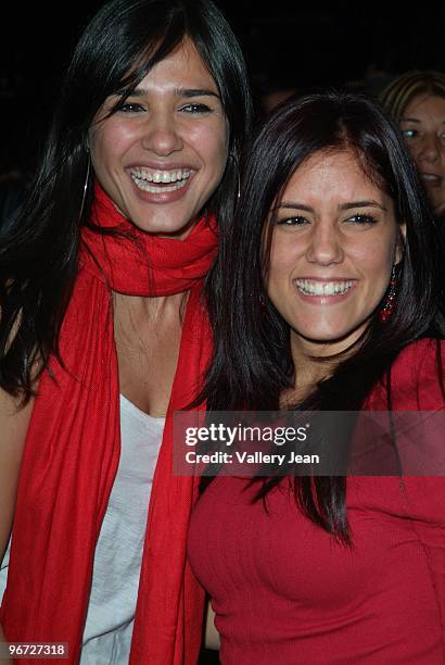 Actress Ana Carolina da Fonseca attend Spanish Singer David Bisbal and Fanny Lu live performance for Valentine's Weekend at James L. Knight Center on...