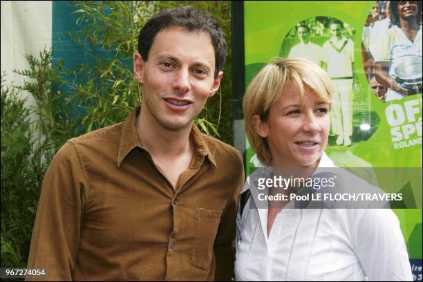 Marc Olivier Fogiel and Ariane Massenet.
