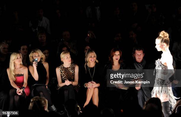Tinsley Mortimer, AnnaLynne McCord, Kelly Rutherford, Molly Sims and Kate Walsh attend the Ecco Domani Fashion Foundation Fall 2010 Fashion Show...