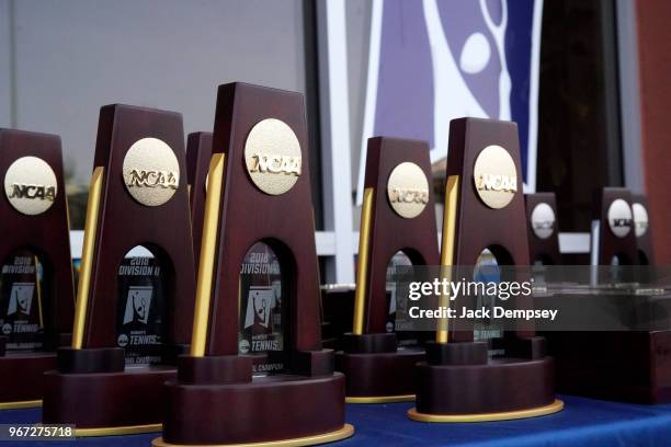 The Division II Women's Tennis Championship between Barry University and the University of West Florida is held at the Surprise Tennis & Racquet Club...