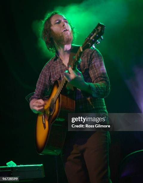 Tim Smith of Midlake performs on stage at O2 ABC on February 14, 2010 in Glasgow, Scotland.