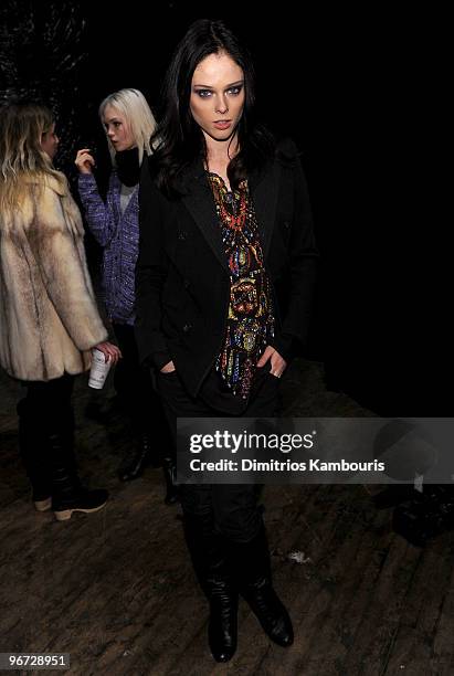 Model Coco Rocha attends the Marc Jacobs Women's Collection 2010 Show at the NY State Armory on February 15, 2010 in New York City.