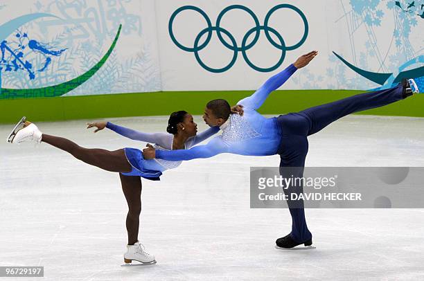 France's Vanessa James and Yannick Bonheur perform in the Figure Skating free program, at the Pacific Coliseum, in Vancouver during the XXI Winter...