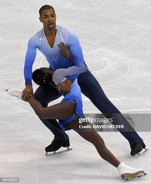 France's Vanessa James and Yannick Bonheur perform in the Figure Skating free program, at the Pacific Coliseum, in Vancouver during the XXI Winter...