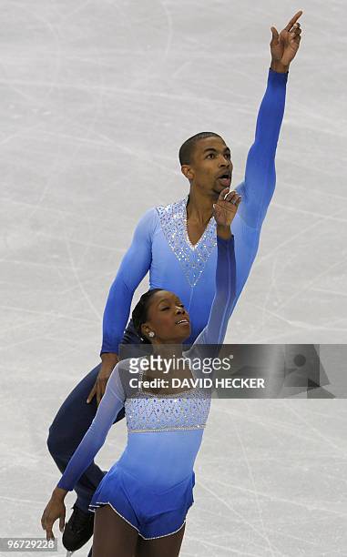 France's Vanessa James and Yannick Bonheur perform in the Figure Skating free program, at the Pacific Coliseum, in Vancouver during the XXI Winter...