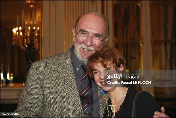 Jean-Pierre Marielle and wife Agathe.