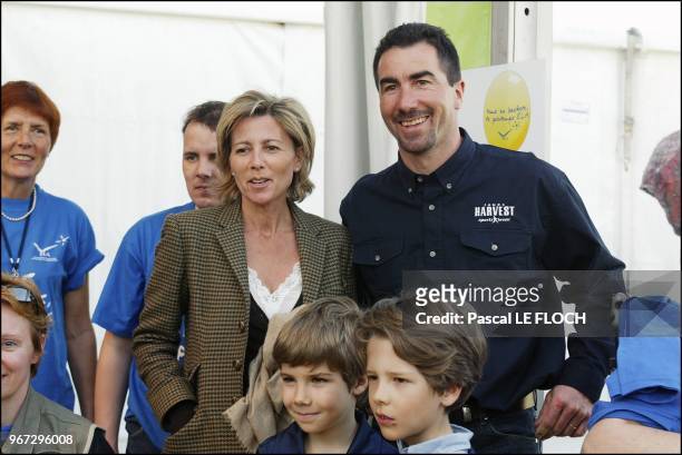 Claire Chazal and Luc Alphand.