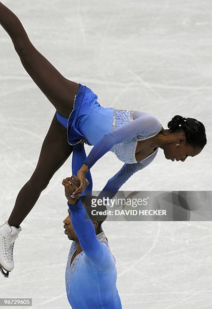 France's Vanessa James and Yannick Bonheur compete in the Figure Skating free program, at the Pacific Coliseum, in Vancouver during the XXI Winter...