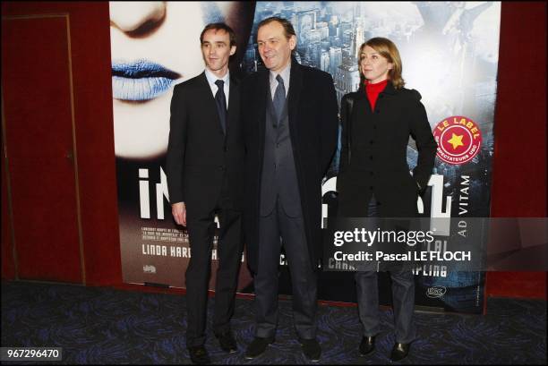 Minister for culture and communications Jean-Jacques Aillagon with son Thomas and daughter Laure.
