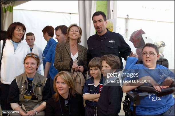 Claire Chazal and Luc Alphand.