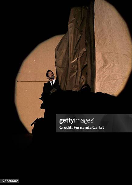 Designer Marc Jacobs walks the runway at the Marc Jacobs Fall 2010 Fashion Show during Mercedes-Benz Fashion Week at the NY State Armory on February...