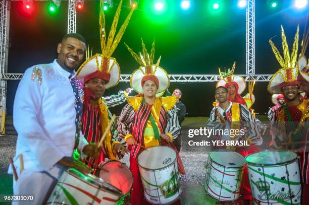 carnival - brazil - samba school battery - "surdo and repique" - surdo stock pictures, royalty-free photos & images