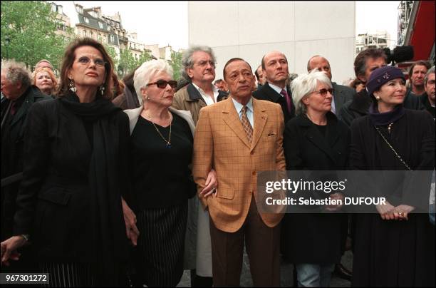 French artists demonstrate against Far Right Wing leader Jean-Marie Le Pen's entering the second round of the French presidential election at the...