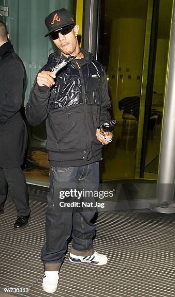 Richard "Fazer" Rawson of N-Dubz attends Pre Brits Party at Bunglow 8 on February 15, 2010 in London, England.