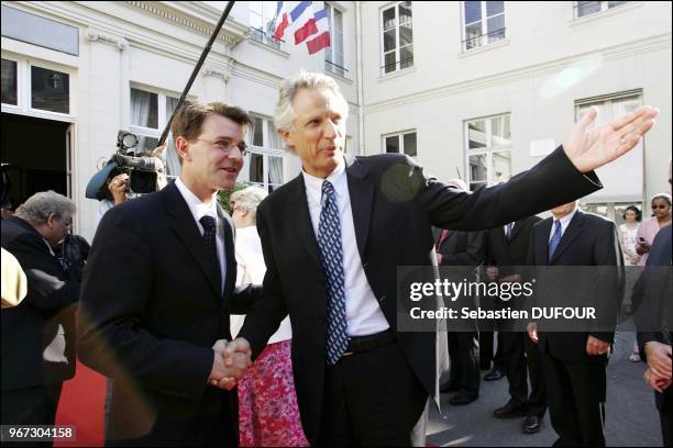 Francois Baroin et Dominique de Villepin. Francois Baroin et Dominique de Villepin.