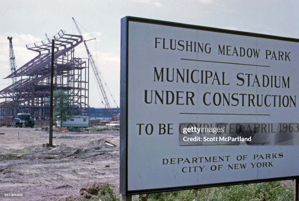 Shea Stadium / Municipal Stadium Construction, New York 1962