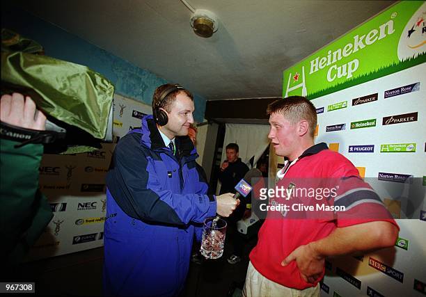 Ronan O''Gara of Munster is named ''Heineken'' man of the match after the Heineken Cup Pool 4 match against Harlequins played at The Stoop, in...