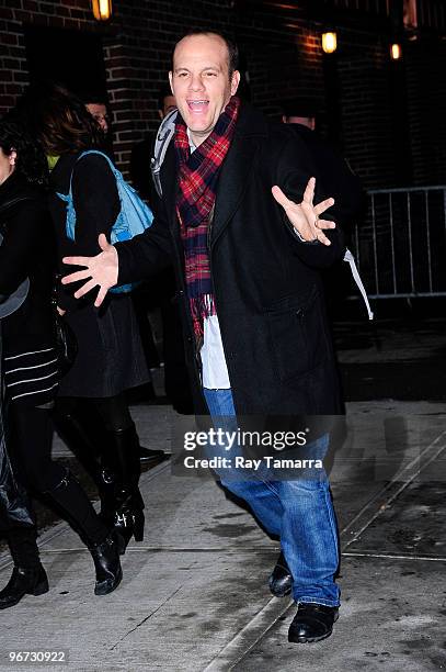 Actor Tom Papa visits "Late Show With David Letterman" at the Ed Sullivan Theater on February 15, 2010 in New York City.