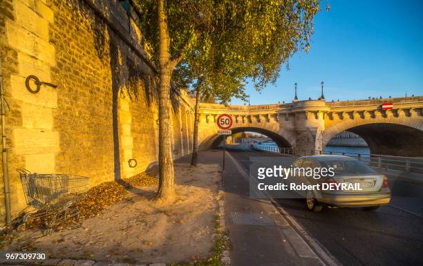 Dès l?été prochain, après Paris-plages, les automobilistes ne pourront plus s?engager sur la voie Georges-Pompidou, 13 novembre 2015, Paris, France....