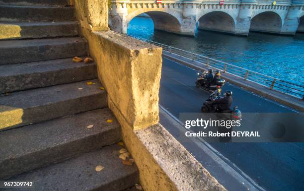 Dès l?été prochain, après Paris-plages, les automobilistes ne pourront plus s?engager sur la voie Georges-Pompidou, 13 novembre 2015, Paris, France....