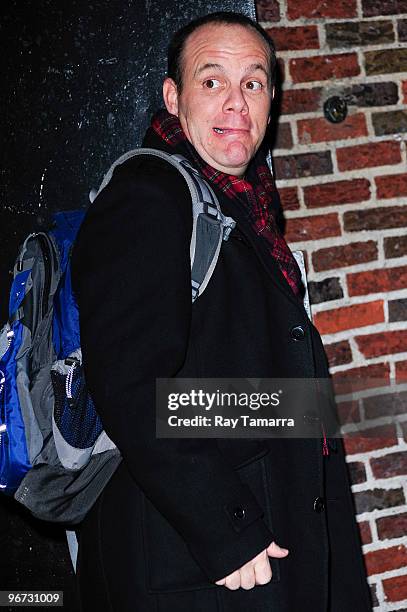 Actor Tom Papa visits "Late Show With David Letterman" at the Ed Sullivan Theater on February 15, 2010 in New York City.