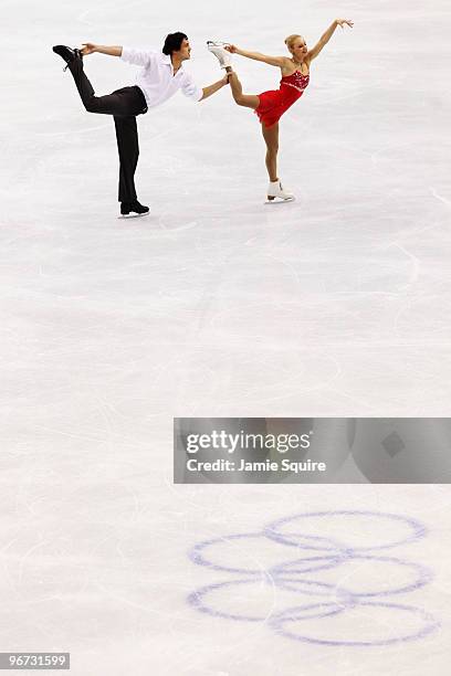 Maria Mukhortova and Maxim Trankov of Russia compete in the figure skating pairs free skating on day 4 of the Vancouver 2010 Winter Olympics at the...