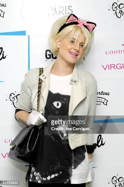 Singer/actress Kelly Osbourne attends the "Virgin Spirits" Peter Prince Collection fashion show & reception at Good Units on February 15, 2010 in New...