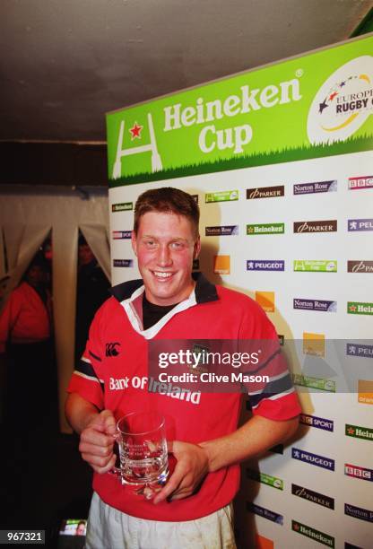 Ronan O''Gara of Munster is named ''Heineken'' man of the match after the Heineken Cup Pool 4 match against Harlequins played at The Stoop, in...