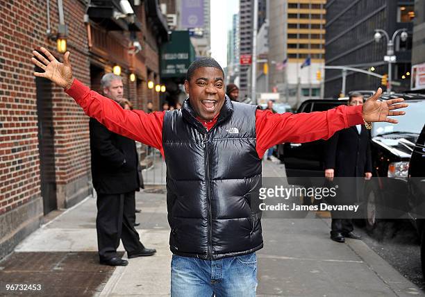 Tracy Morgan visits "Late Show With David Letterman" at the Ed Sullivan Theater on February 15, 2010 in New York City.