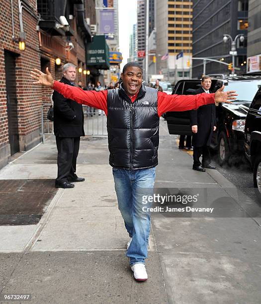 Tracy Morgan visits "Late Show With David Letterman" at the Ed Sullivan Theater on February 15, 2010 in New York City.