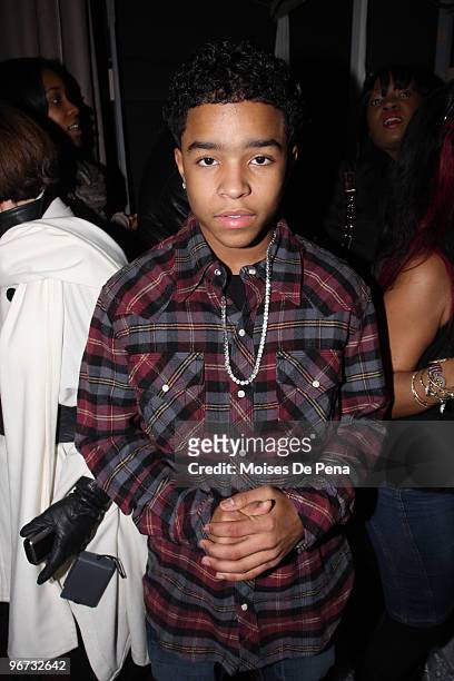 Justin Combs attends Korto Momolu Fall 2010 during Mercedes-Benz Fashion Week at The Union Square Ballroom on February 15, 2010 in New York City.
