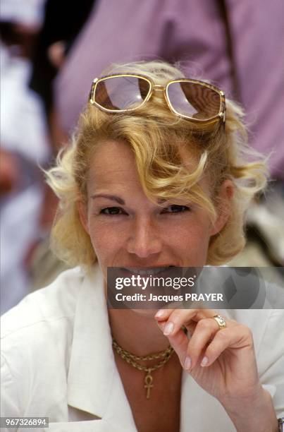 Brigitte Lahaie presenting the ceremony.