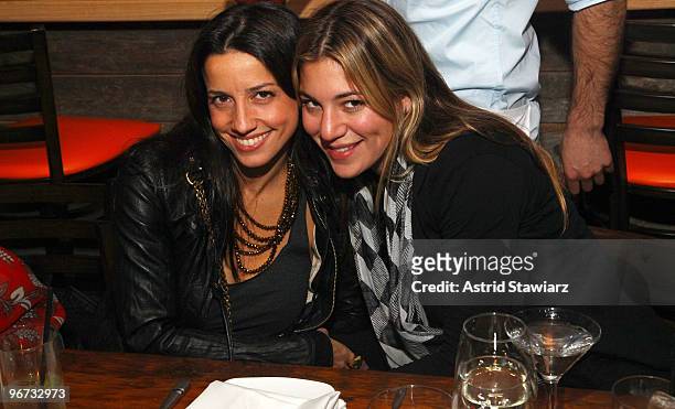 Shoshanna Lonstein Gruss and Dani Stahl attend the Charlotte Ronson Holiday Dinner at Kampuchea on December 7, 2009 in New York City.