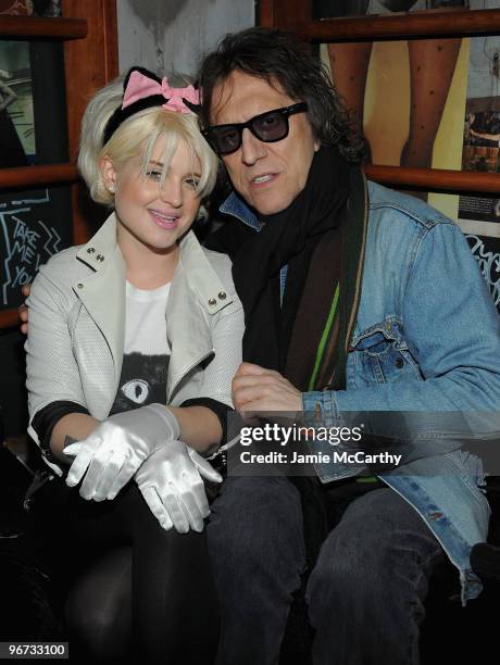 Kelly Osbourne and Photographer Mick Rock attend Peter Prince Collection "Virgin Spirit" Fall 2010 during Mercedes-Benz Fashion Week at Good Units on...