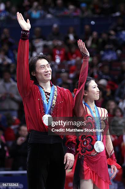 Xue Shen and Hongbo Zhao of China in the Figure Skating Pairs Free Program on day 4 of the Vancouver 2010 Winter Olympics at the Pacific Coliseum on...