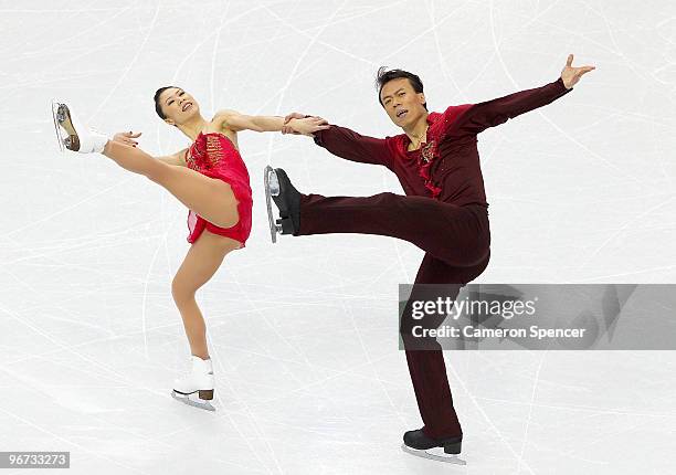 Xue Shen and Hongbo Zhao of China compete in the Figure Skating Pairs Free Program on day 4 of the Vancouver 2010 Winter Olympics at the Pacific...