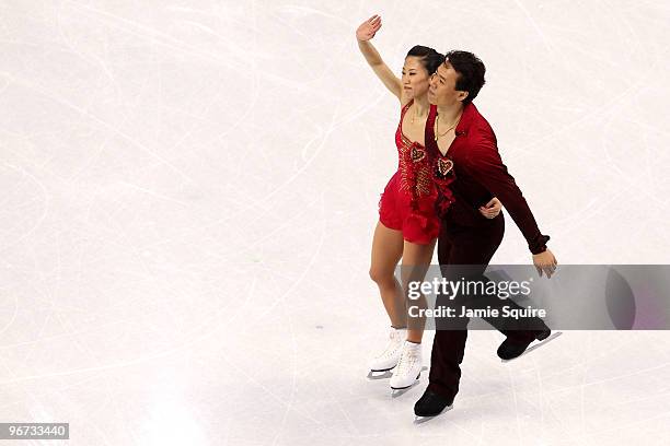 Xue Shen and Hongbo Zhao of China compete in the Figure Skating Pairs Free Program on day 4 of the Vancouver 2010 Winter Olympics at the Pacific...