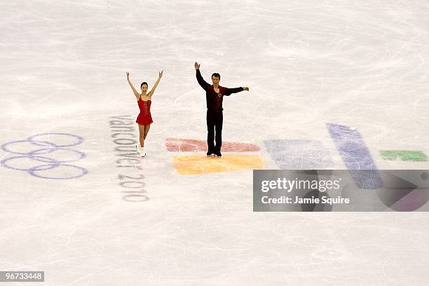 Xue Shen and Hongbo Zhao of China compete in the Figure Skating Pairs Free Program on day 4 of the Vancouver 2010 Winter Olympics at the Pacific...