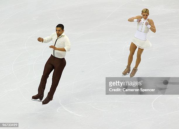 Aliona Savchenko and Robin Szolkowy of Germany compete in the Figure Skating Pairs Free Program on day 4 of the Vancouver 2010 Winter Olympics at the...
