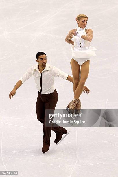 Aliona Savchenko and Robin Szolkowy of Germany compete in the Figure Skating Pairs Free Program on day 4 of the Vancouver 2010 Winter Olympics at the...