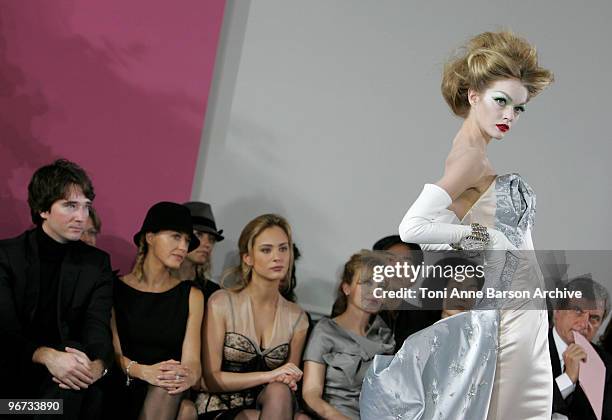 Model walks the runway at Christian Dior Haute-Couture show as part of the Paris Fashion Week Spring/Summer 2010 at Boutique Dior on January 25, 2010...