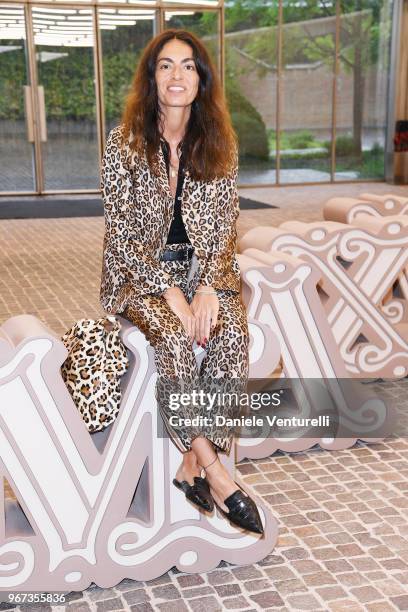 Viviana Volpicella attends Max Mara Resort Show 2019 at Collezione Maramotti on June 4, 2018 in Reggio nell'Emilia, Italy.