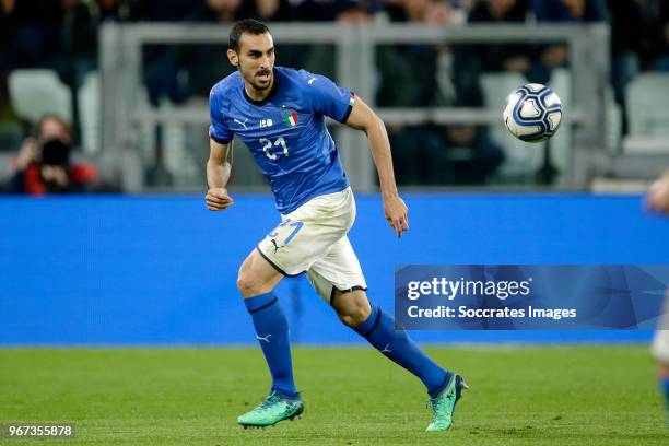 Davide Zappacosta of Italy during the International Friendly match between Italy v Holland at the Allianz Stadium on June 4, 2018 in Turin Italy