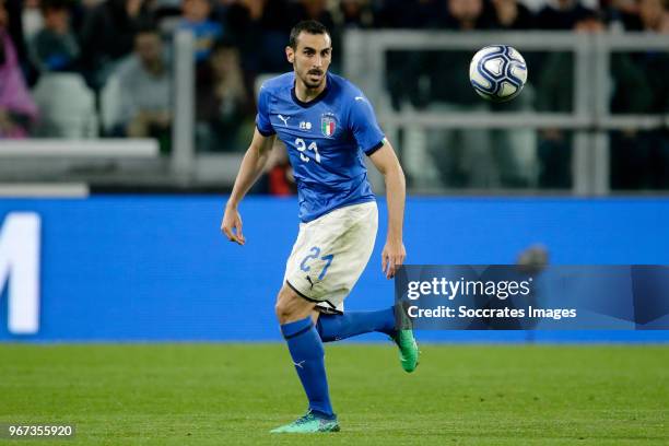 Davide Zappacosta of Italy during the International Friendly match between Italy v Holland at the Allianz Stadium on June 4, 2018 in Turin Italy